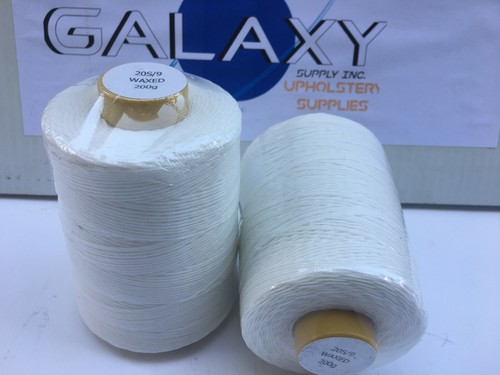 Waxed white thread - waxed, 4.5oz